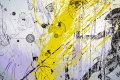 Into my Heart (silver/black, lilac and yellow splash), 2020 by Joseph Klibansky