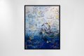 Sky Flowers (silver, blue), 2022 by Joseph Klibansky