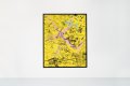 Feeling My Way Through The Darkness (yellow/black, pastel pink and turquoise splash), 2018 by Joseph Klibansky