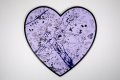 My Heart Is Yours (lilac/black, ultramarine blue splash), 2020 by Joseph Klibansky