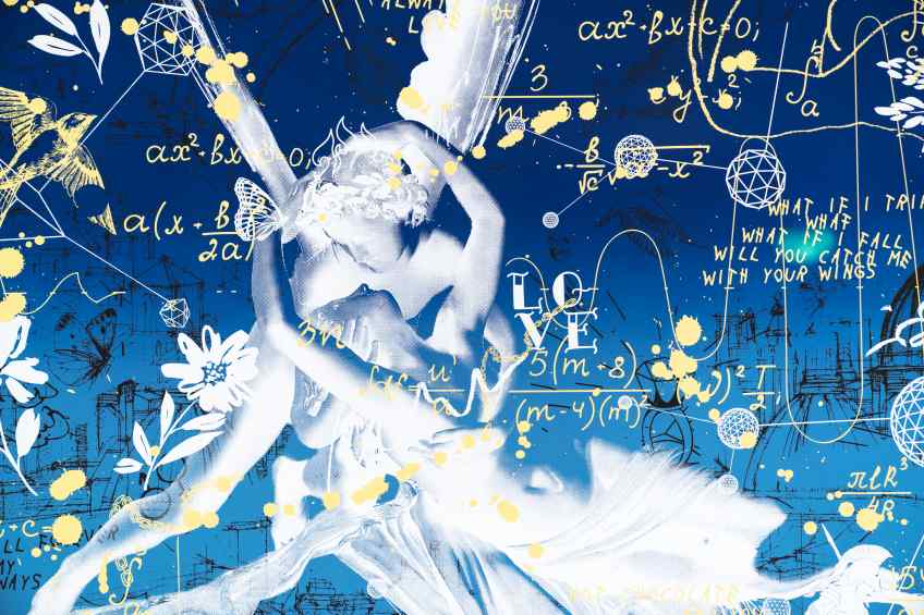 Cupid’s Kiss - Starry Night (blue, edition), 2022 by Joseph Klibansky