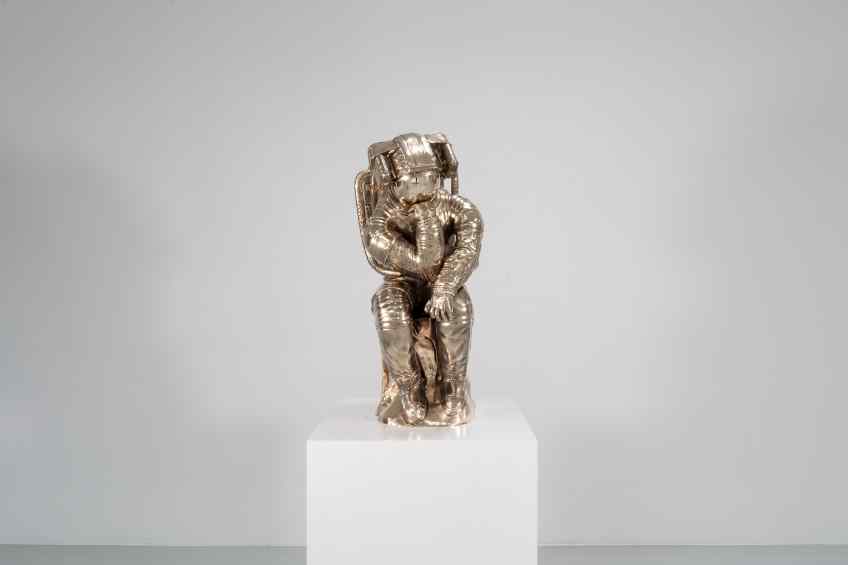 Medium Thinker - The Thinker (bronze), 2018 by Joseph Klibansky