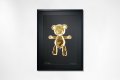 Bare Hug — The Foil Edition (Gold on Black paper), 2024 by Joseph Klibansky