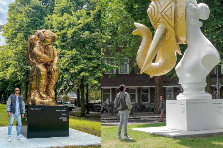 ARTZUID shows Joseph Klibansky’s “The Thinker” and “For the Most Beautiful One”
