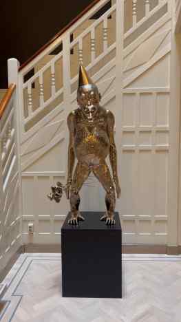 Just installed my bronze sculpture “Birthday Suit” in the entrance hall of an art collectors office.. #artcollector #artcollection #contemporaryart #josephklibansky