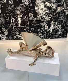 This sculpture poses the question “when is enough..enough?” I make a lot of my art with the hope it will cause some self reflection in the viewer.. whilst asking myself the same question 🙏🏻..#contemporaryart #sculpture #art #nftart