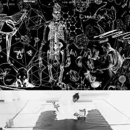 A small piece of my Next large #painting in the Making! ⚫️✖️〰✖️⚫️270x540cm of #darkness // on view @fundatiezwolle 28jan till 14may〰#contemporaryart #artcontemporain #damienhirst #kaws #basquiat #georgecondo #josephklibansky