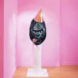 ✖️Welcome to the pink Room✖️“Big Bang” painted and polished bronze sculpture #josephklibansky #pink #contemporaryart