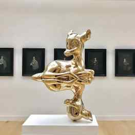 ✖️My bronze sculpture “Reflections of Youth” stands proud in the permanent museum collection with behind it a series of important 17th century masterpieces 🙏🏻. #josephklibansky #youth #contemporaryart #bambi