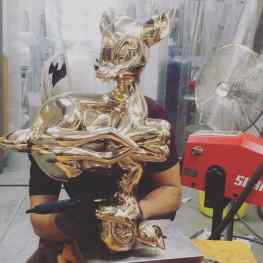 ✖️✖️✖️The making of “Reflections of Youth” bronze sculpture 60cm tall 😋#josephklibansky #bambi #amsterdam #kunst