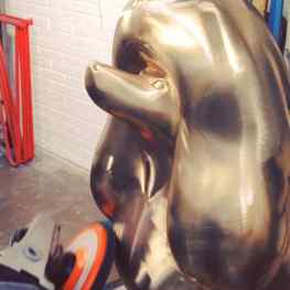 Behind the scenes making of #art #sculpture  #beautiful #tomorrow in polished bronze!