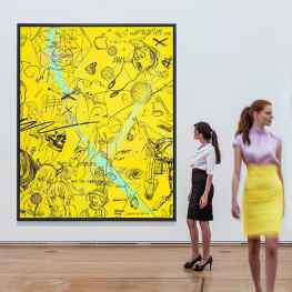 Who likes yellow paintings….#friezelondon #frieze