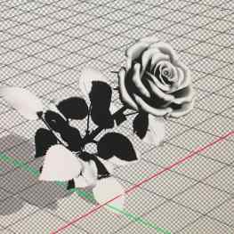 Here a 3D view of the rose 🌹 we modeled as part of a new bronze sculpture…#art #rose #artvideos