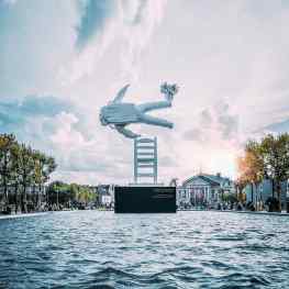 My dear friends.. for everyone that still wants to take a picture of “self portrait of a dreamer” on this mesmerizing location in #amsterdam ✨ NOW is your chance!  We will start removing the sculpture coming Thursday the 30th of August.. otherwise you will have to come to #shanghai 🤗