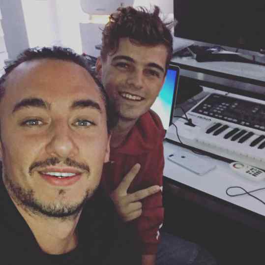 Late night studio sessions with my bro @martingarrix ❤️ #josephklibansky #amsterdam #martingarrix