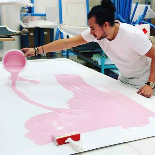 Today...we are going pastel PINK🐽 as base for my new painting! 🐷
Whats you feeling!?
.
.
#pink #painting #josephklibansky #contemporaryart #art #artwork