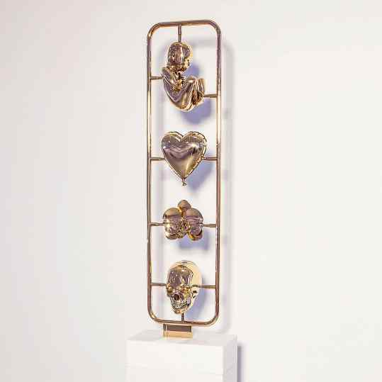 “Elements of Life” My bronze sculpture symbolizing the cycle of Life 💜 from top to bottom it “reads” Life-Love-Flourish-Death

Im thinking of making another piece in this series... 💭 .
#life #love #flourish #death #sculpture #contemporaryart #josephklibansky