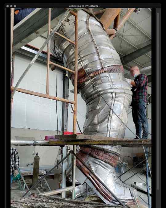 We started on another BIG sculpture…