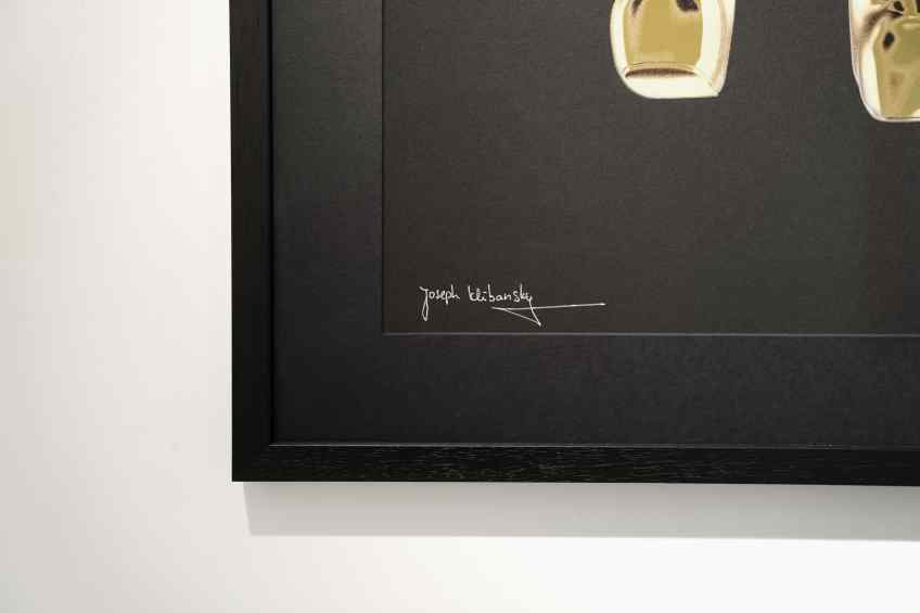 Bare Hug — The Foil Edition (Gold on Black paper), 2024 by Joseph Klibansky