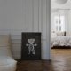 Bare Hug — The Foil Edition (Silver on Black paper), 2024 by Joseph Klibansky