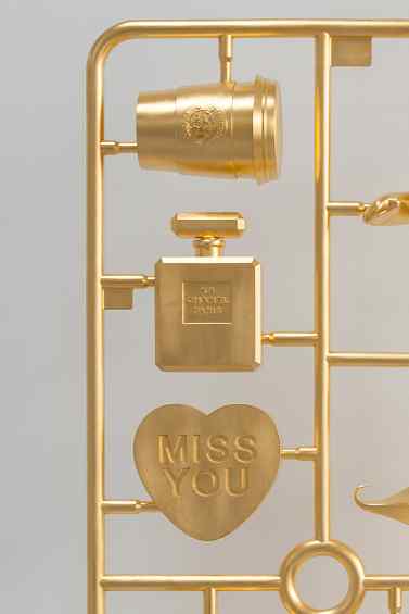 Elements of Desire (stereolithography, gold leaf), 2013 by Joseph Klibansky