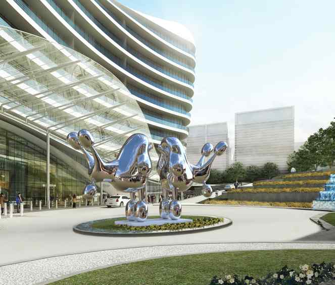 Beautiful Tomorrow Double (polished stainless steel), 2015 by Joseph Klibansky