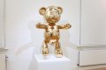 Large Bare Hug in one of the galleries of Museum de Fundatie - Bare Hug (polished bronze), 2016 by Joseph Klibansky