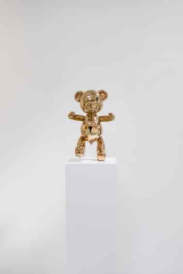 Small Bare Hug - Bare Hug (polished bronze), 2016 by Joseph Klibansky