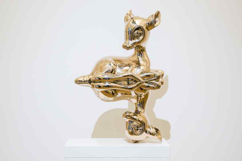 Small "Reflections of Youth" standing in Museum de Fundatie - Reflections of Youth (polished bronze), 2017 by Joseph Klibansky