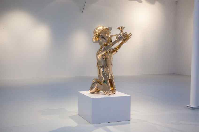 Reflections of Truth (polished bronze), 2012 by Joseph Klibansky