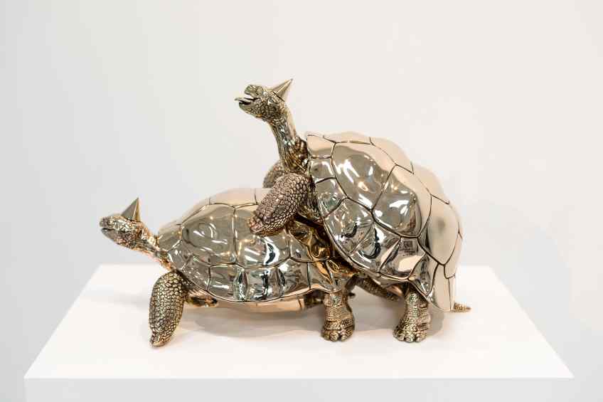 Baby We Made It (small) - Baby We Made It (polished bronze), 2016 by Joseph Klibansky