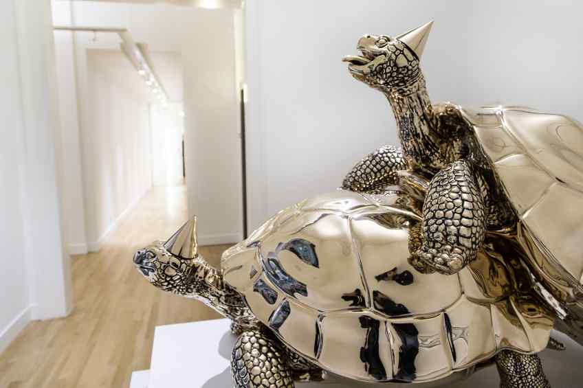 Baby We Made It (polished bronze), 2016 by Joseph Klibansky