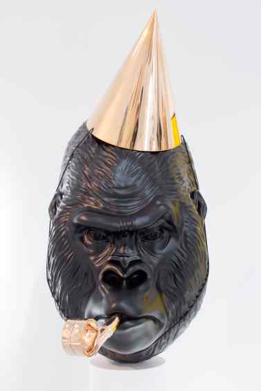 Big Bang (painted bronze, black), 2016 by Joseph Klibansky