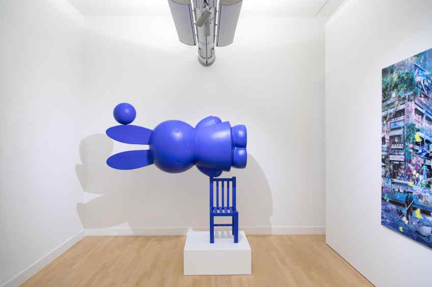 Installation view in Museum de Fundatie during Klibansky's "Leap of Faith" show. - Equilibrio Iconico (Miffy/Nijntje), 2015 by Joseph Klibansky