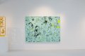 No Church In The Wild (turquoise blue, black, fluorescent yellow), 2016 by Joseph Klibansky