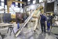 Production of Museum size Leap of Faith in bronze foundry - Leap of Faith (bronze), 2016 by Joseph Klibansky
