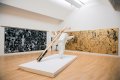 Museum size Leap of Faith, in Museum de Fundatie, Zwolle - Leap of Faith (painted bronze, white), 2016 by Joseph Klibansky