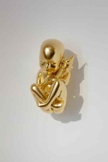 Gold Universe (stereolythography, gold leaf), 2015 by Joseph Klibansky