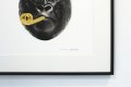 Detail of the signature of the small Bing Bang screen print - Big Bang (edition, black/gold leaf), 2016 by Joseph Klibansky