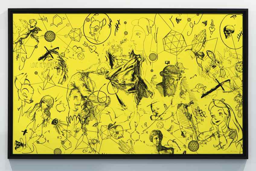 Love Me Harder (edition, yellow/black), 2017 by Joseph Klibansky