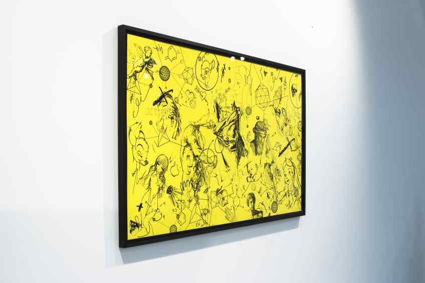 Love Me Harder (edition, yellow/black), 2017 by Joseph Klibansky