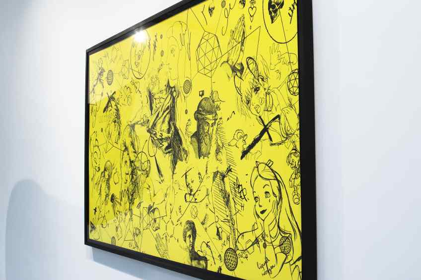 Love Me Harder (edition, yellow/black), 2017 by Joseph Klibansky