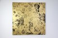 On The Edge Of Something Beautiful (gold/black), 2017 by Joseph Klibansky