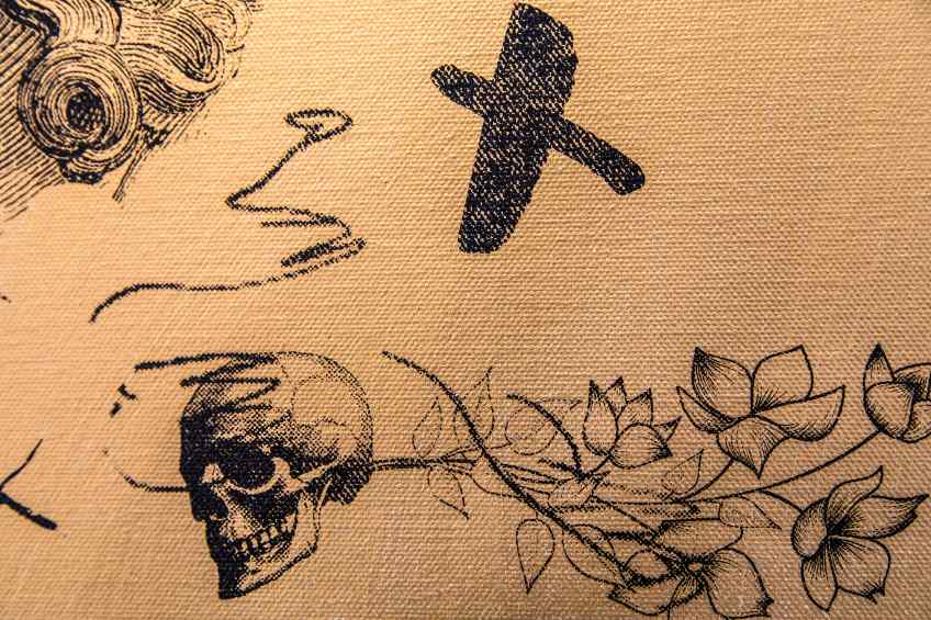 On The Edge Of Something Beautiful (gold/black), 2017 by Joseph Klibansky