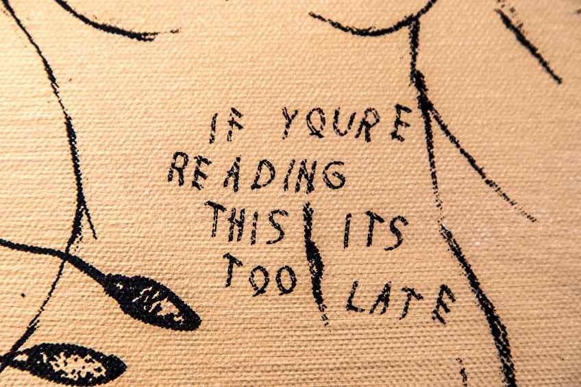On The Edge Of Something Beautiful (gold/black), 2017 by Joseph Klibansky