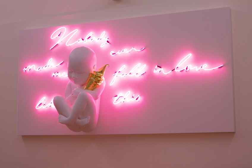 Nobody ever made me fall in love like this (pink), 2017 by Joseph Klibansky