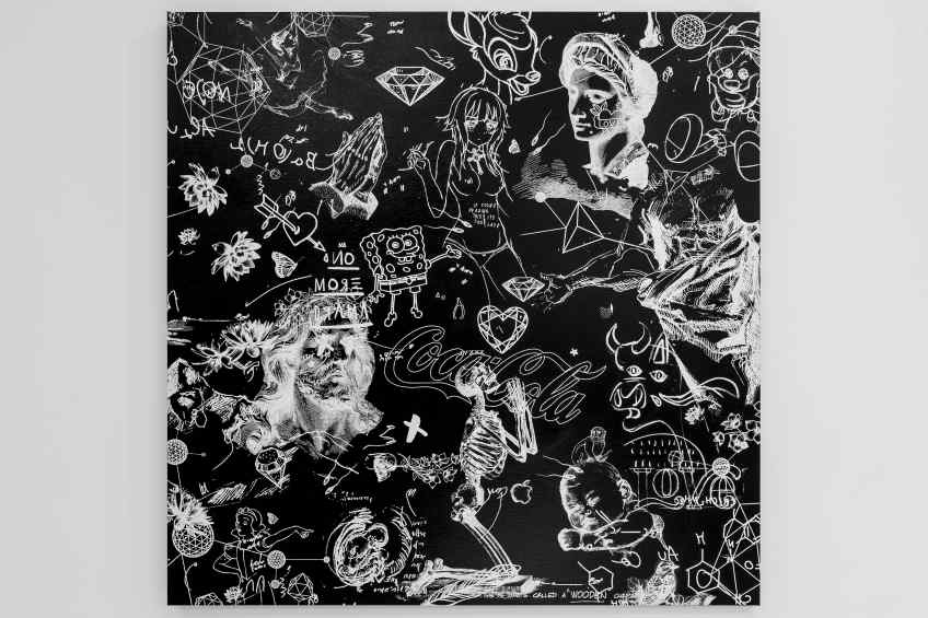On The Edge Of Something Beautiful (black/white), 2017 by Joseph Klibansky