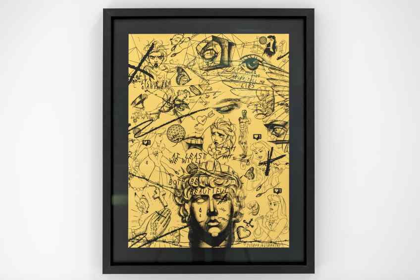 At Least We Will Both Be Beautiful (edition, gold/black), 2017 by Joseph Klibansky