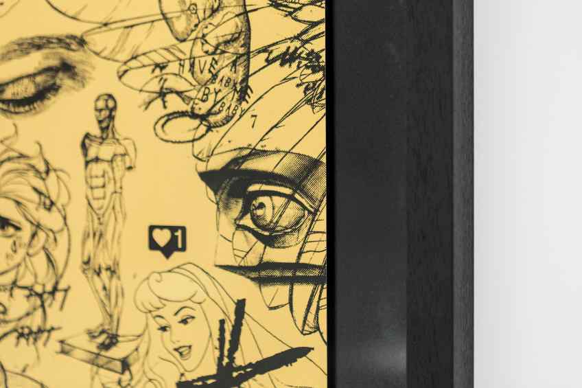 At Least We Will Both Be Beautiful (edition, gold/black), 2017 by Joseph Klibansky