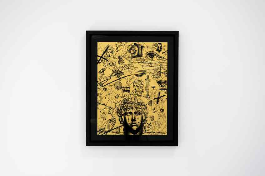 At Least We Will Both Be Beautiful (edition, gold/black), 2017 by Joseph Klibansky